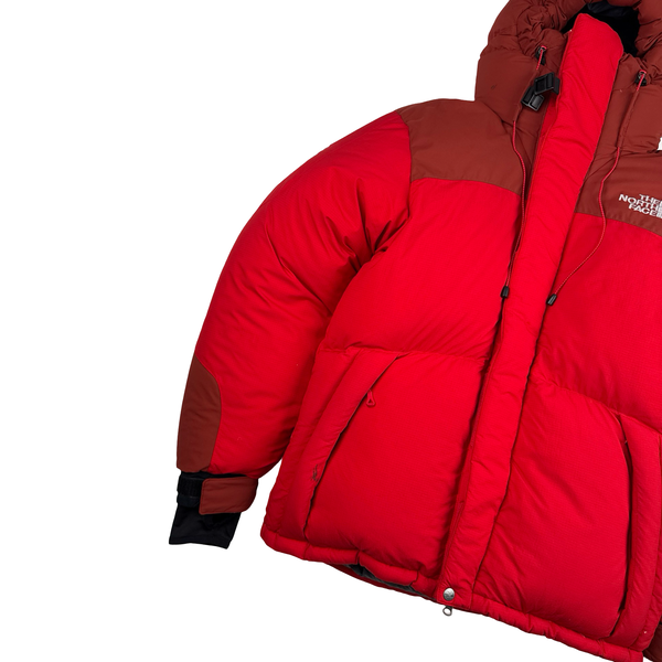 North Face Red Summit Series UIAA Hyvent Alpha Down Hooded Puffer Jacket - Medium