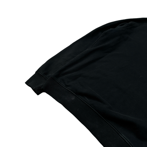 Stone Island 2015 Black Cotton Crewneck Sweatshirt - Large