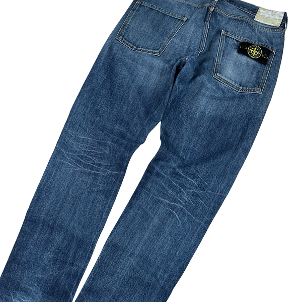 Stone Island CR Dark Wash Denim Jeans - 34"