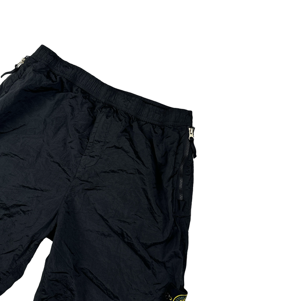 Stone Island 2023 Black Nylon Metal Econyl Shorts - Large