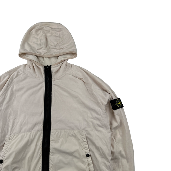 Stone Island 2022 Light Pink Comfort Tech Composite Reversible Polartec Jacket - XL