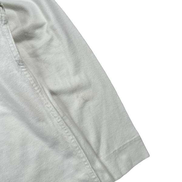 Stone Island Vintage 2000 Spellout Cotton Longsleeve Crewneck T Shirt - Medium