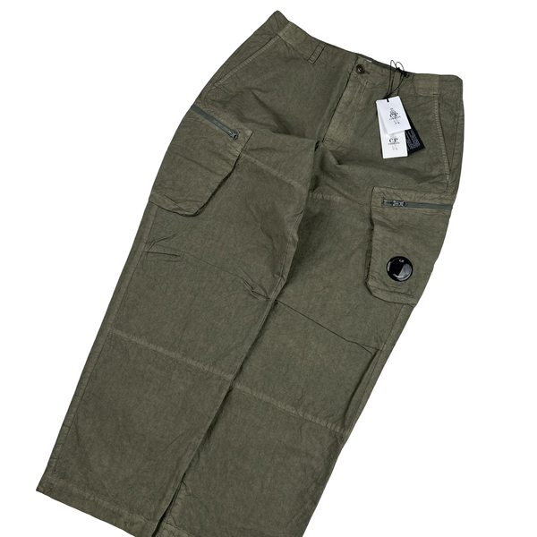 CP Company Khaki Ba Tic Cargo Trousers - Small
