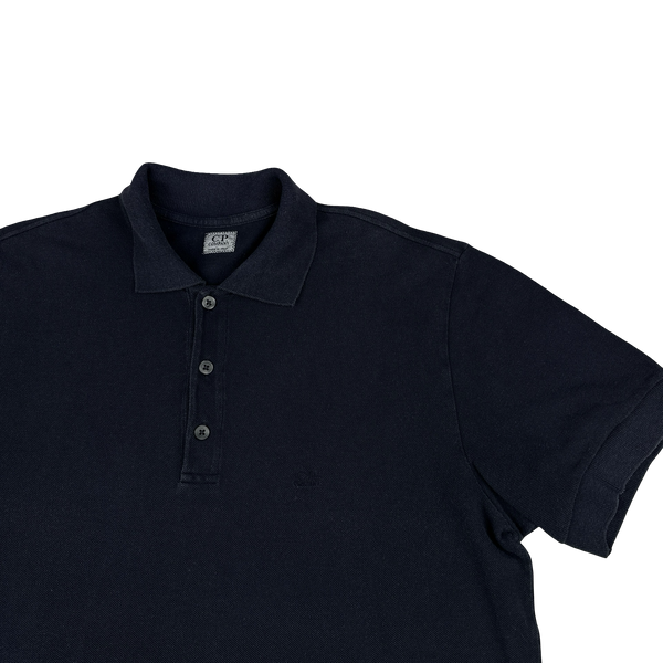 CP Company Navy Cotton Polo Shirt - XL