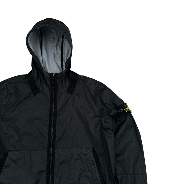 Stone Island 2021 Black Membrana TC 3L Rain Jacket - Small