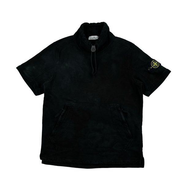 Stone Island 2018 Black Pullover Short Sleeve Jumper - Medium