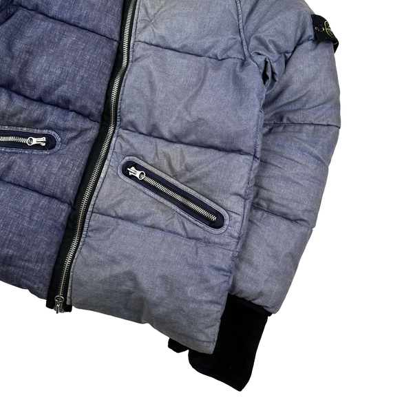 Stone Island 2018 Lino Resinato Down TC Hooded Puffer - Small