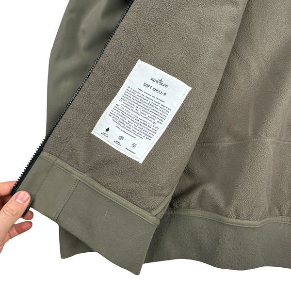 Stone Island 2018 Olive Soft Shell R Jacket - Medium