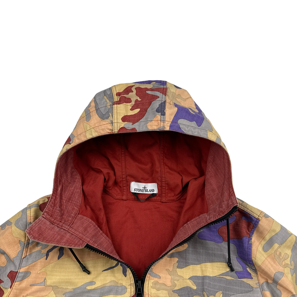 Stone Island 2022 Heritage Camo Ripstop Nylon Watro Hooded Jacket - XL