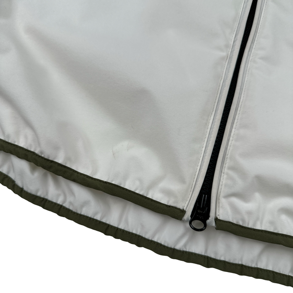 CP Company White Pro Tek Spellout Jacket - Large