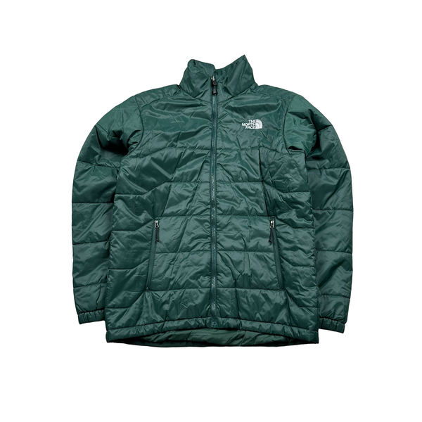North Face Removable Liner Green Hyvent Hooded Jacket - Small