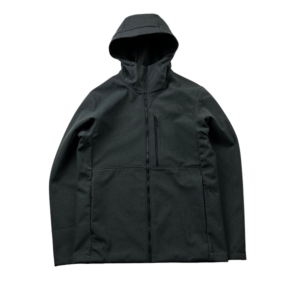 North Face Grey Softshell Water Resistant Fleece Lined Rain Jacket M Mat s Island