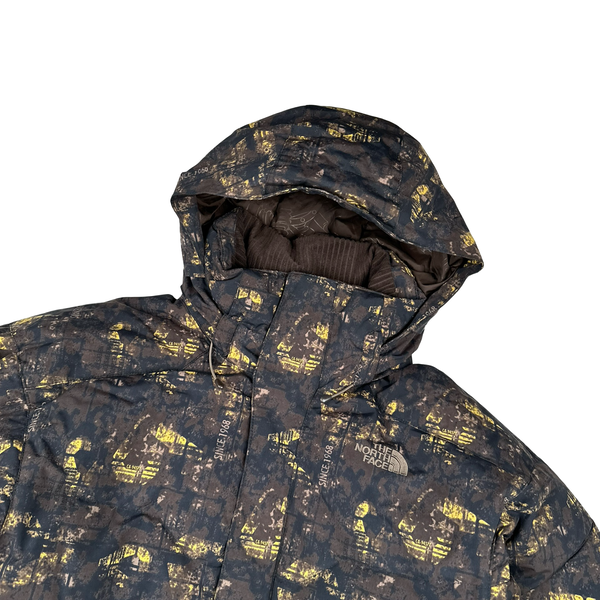 North Face Hyvent Brown Design Insulated Recco Ski Jacket - Large