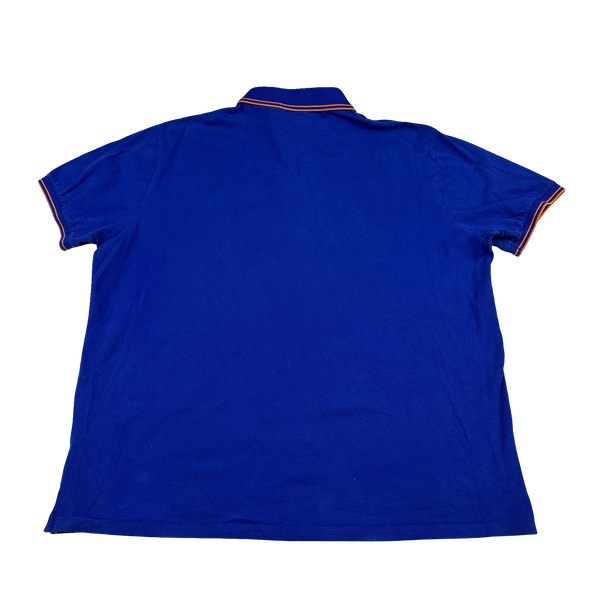 Stone Island 2018 Blue Orange Piped Polo Shirt - 3XL