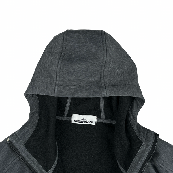 Stone Island 2014 Dark Grey Hooded Soft Shell - Large