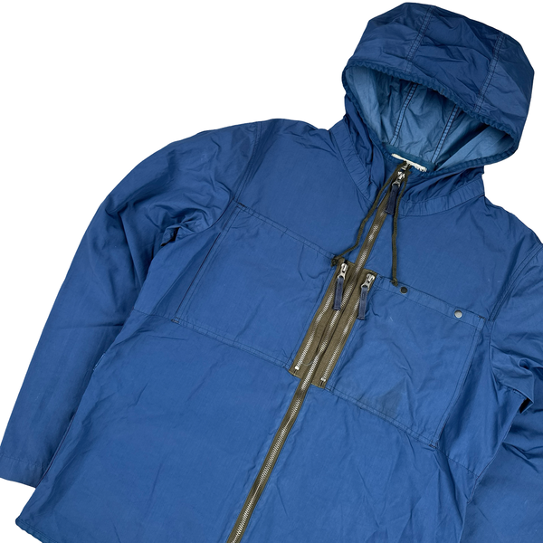Stone Island 2010 Navy Resin Treated Nylon Jacket - Large