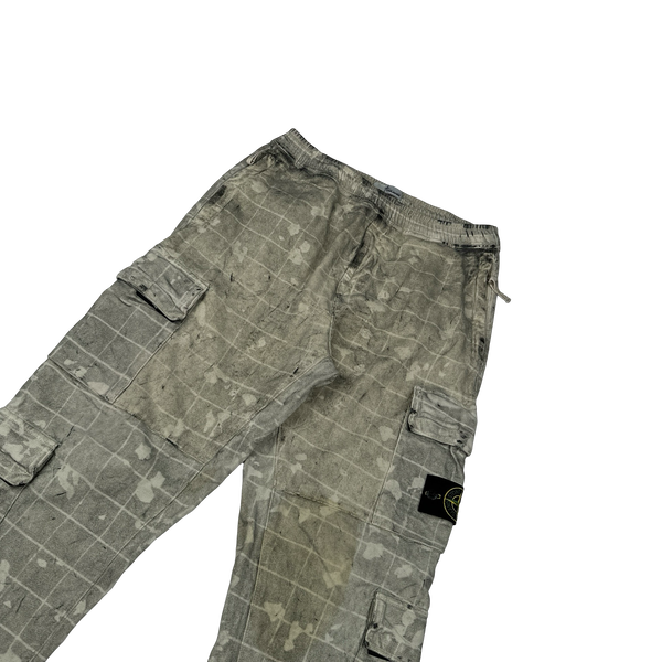Stone Island Dust Ghillie Laser Camo Cargo Trousers - 30"