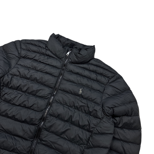 Ralph Lauren Black Down Puffer Jacket - Large