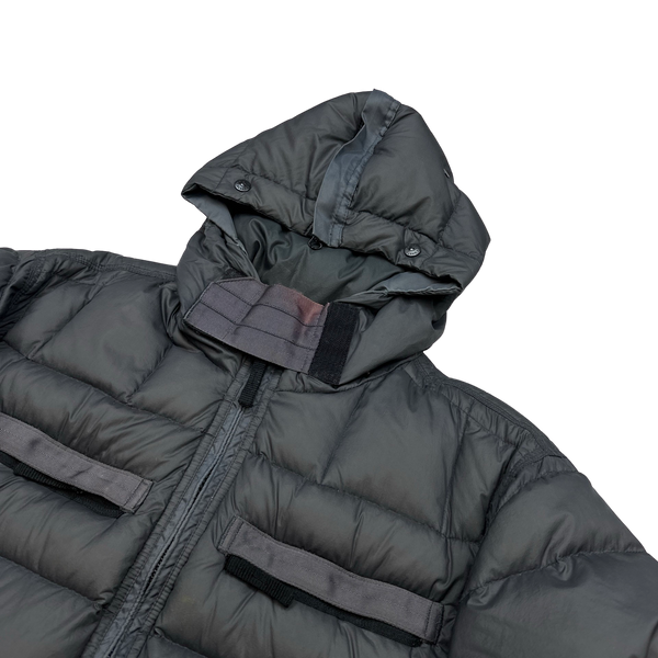 Stone Island 2007 Opaque Nylon Tela Mesh Badge Puffer  - XL