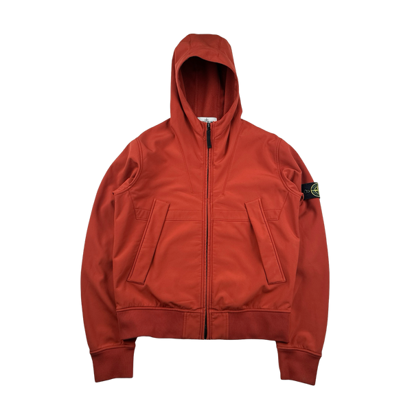 Stone Island 2013 Orange Soft Shell R Jacket - Large