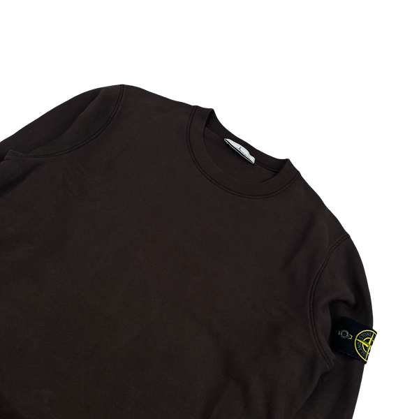 Stone Island 2021 Brown Crewneck Sweatshirt - Small