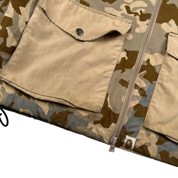 BAPE Camo Beige Camo Multi-Pocket Jacket - Small