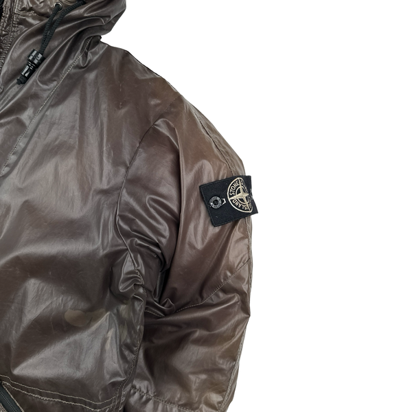 Stone Island 2010 Brown/Beige Colour Changing Ice Jacket - Medium