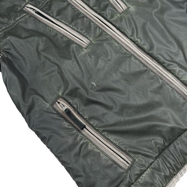Stone Island 2010 Green Liquid Reflective Jacket - Medium