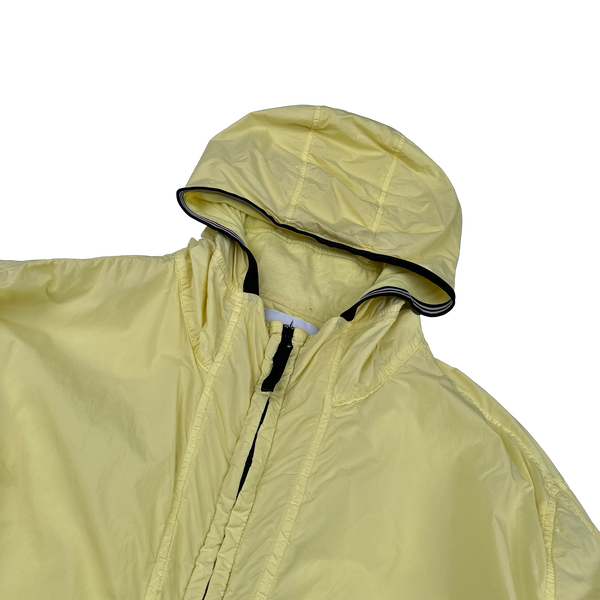 Stone Island 2019 Yellow Garment Dyed Crinkle Reps NY Jacket - 3XL
