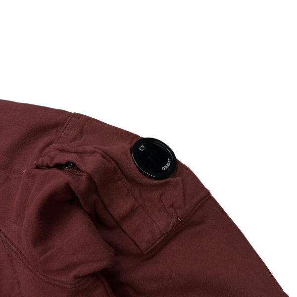 CP Company Burgundy Lens Viewer Pullover - Large