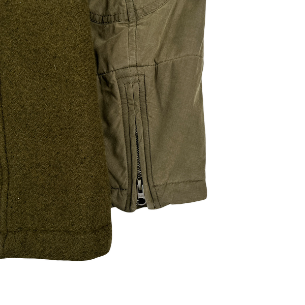 CP Company Khaki Multi Pocket Wool Goggle Jacket - Large