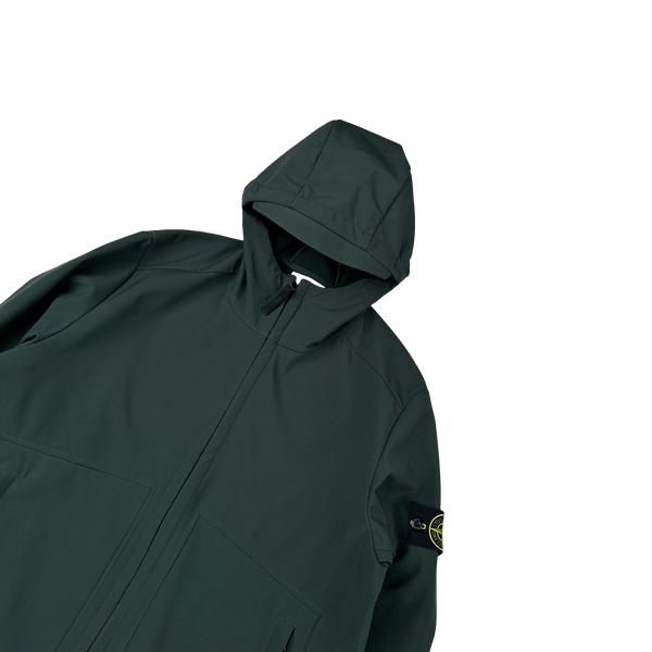 Stone Island 2016 Green Fleece Lined Soft Shell Jacket - XL