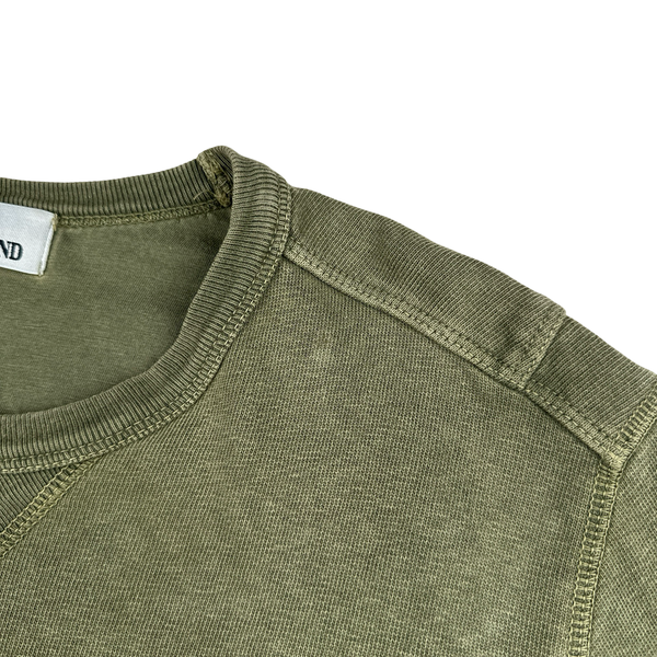 Stone Island 2014 Washed Green Crewneck Jumper - Medium