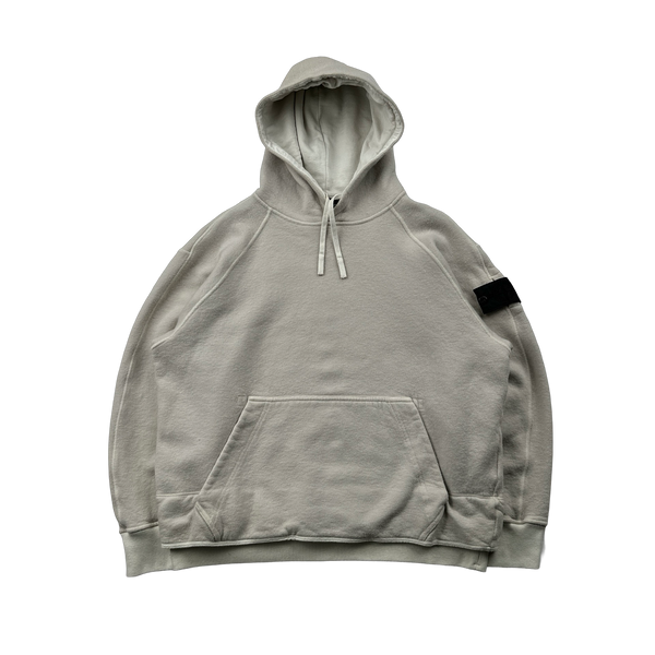 Stone Island 2021 Cream Wool Shadow Project Hoodie - Medium