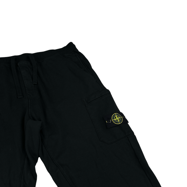Stone Island 2024 Black Cotton Joggers - 3XL