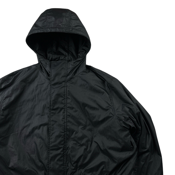 Prada Black Nylon Dual Layer 2 In 1 Fleece Parka Jacket - 3XL