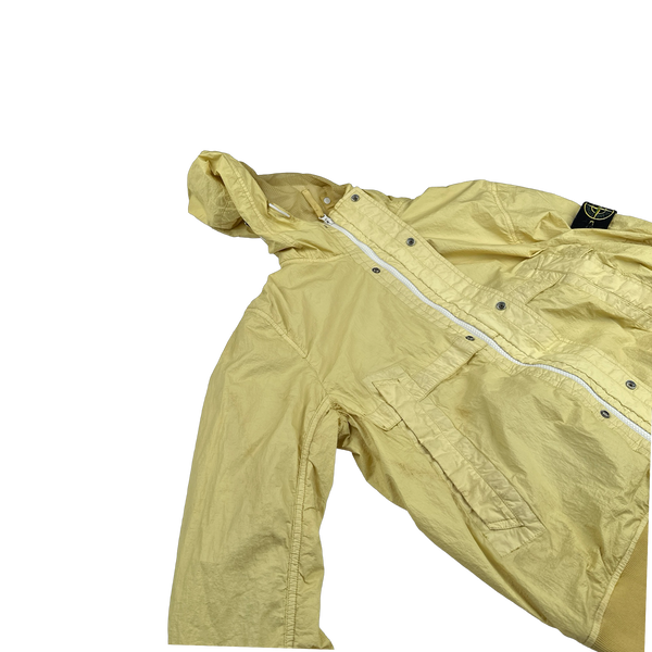 Stone Island 2013 Yellow Membrana TC Hooded Jacket - Medium