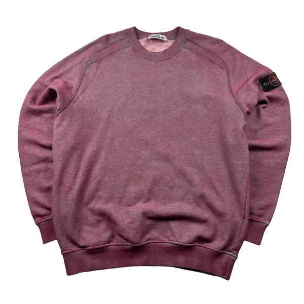 Stone Island 2020 Pink Dust Treatment Crewneck - XL