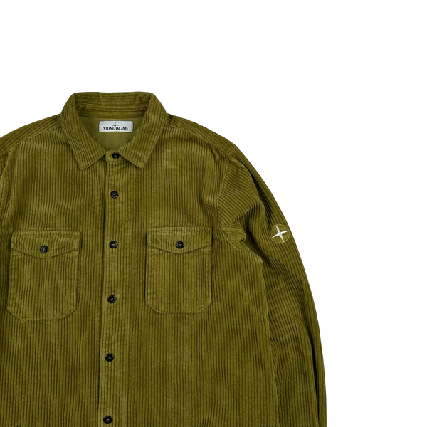 Stone Island 2021 Pistachio Corduroy Overshirt - XL