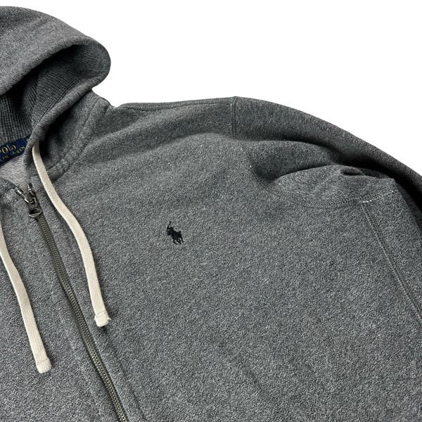 Ralph Lauren Grey Zipped Hoodie - XL