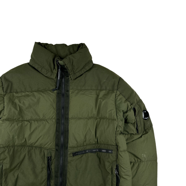CP Company Khaki Taylon L Puffer Jacket - Large