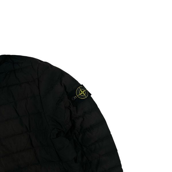 Stone Island 2021 Black 0-Cotton R Nylon Tela Puffer Jacket - XL