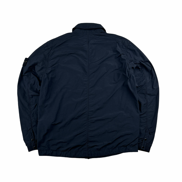 Stone Island 2022 Navy Naslan Light Zipped Overshirt - Medium