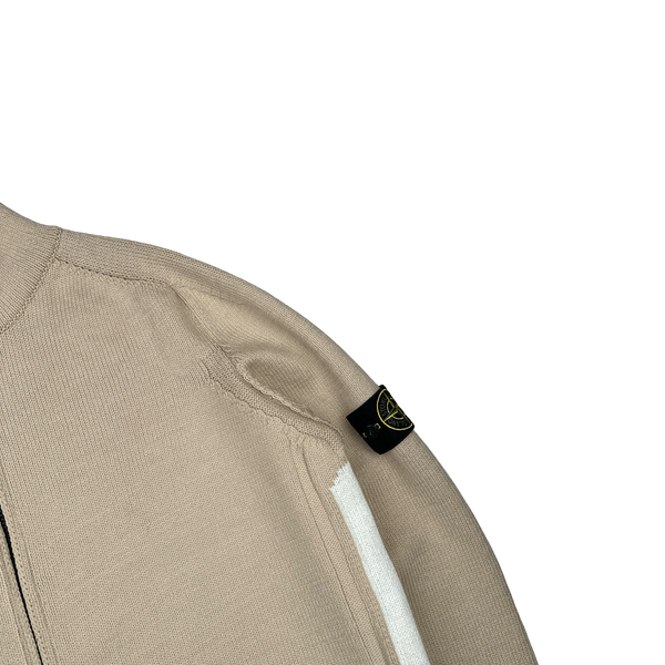 Stone Island 2003 Beige Silk Blend Vintage Knit Pullover - XL