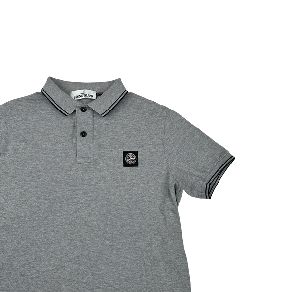 Stone Island 2016 Grey Short Sleeve Polo - Medium