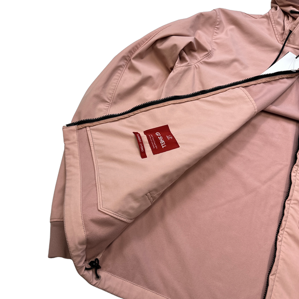 CP Company GD Shell Pink Hooded Lined SoftShell Goggle Jacket - XXL