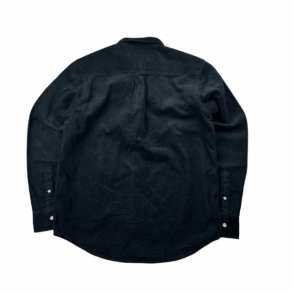 Carhartt WIP Black Corduroy Buttoned Overshirt - Small