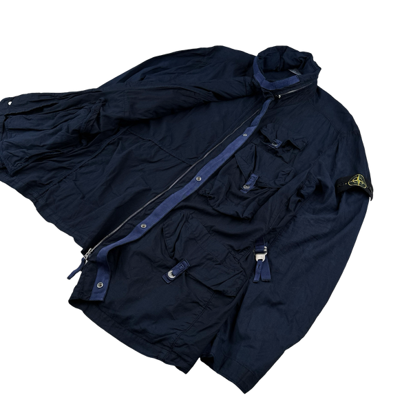 Stone Island 2009 Navy Multipocket Raso Jacket - XXL