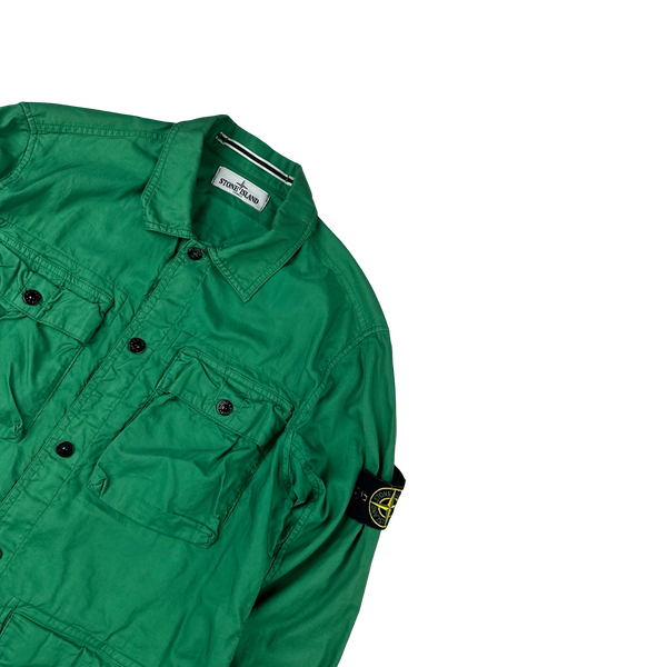Stone Island 2013 Green Multipocket Cotton Shirt - Medium
