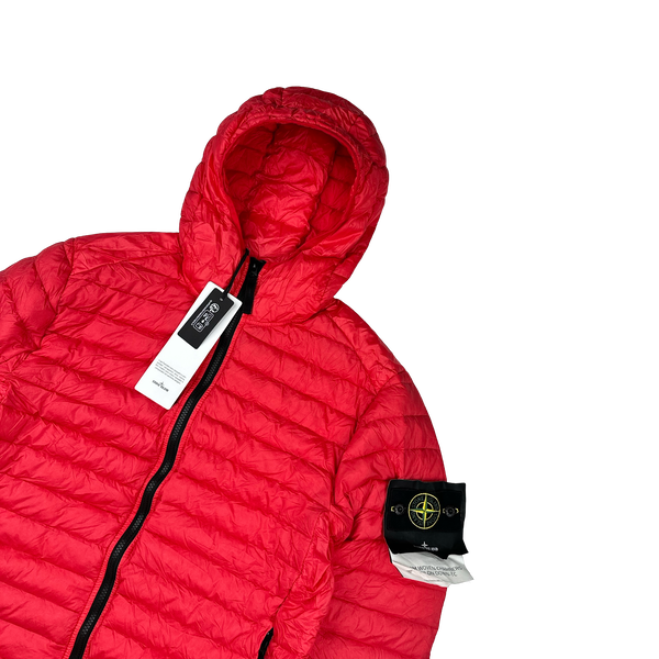 Stone Island 2022 Red Loom Woven R Nylon Down TC Puffer - Small, Large, XL